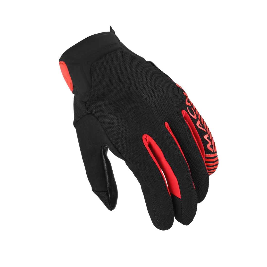 Guantes Macna Obtain Leather Negro Rojo