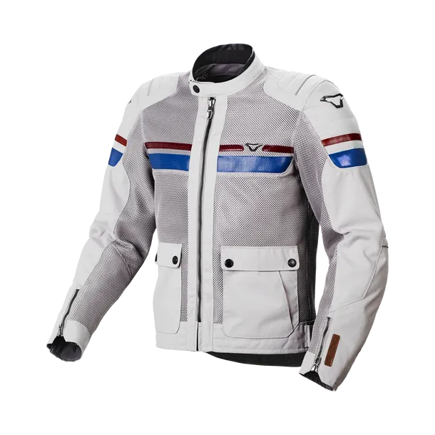 Chaqueta Macna Fluent Air Gris Azul Blanco