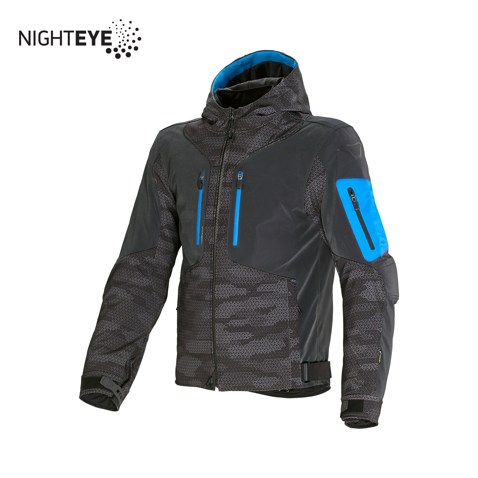 MACNA AYTEE NIGHTEYE Motorrad Softshell-Kapuzenjacke