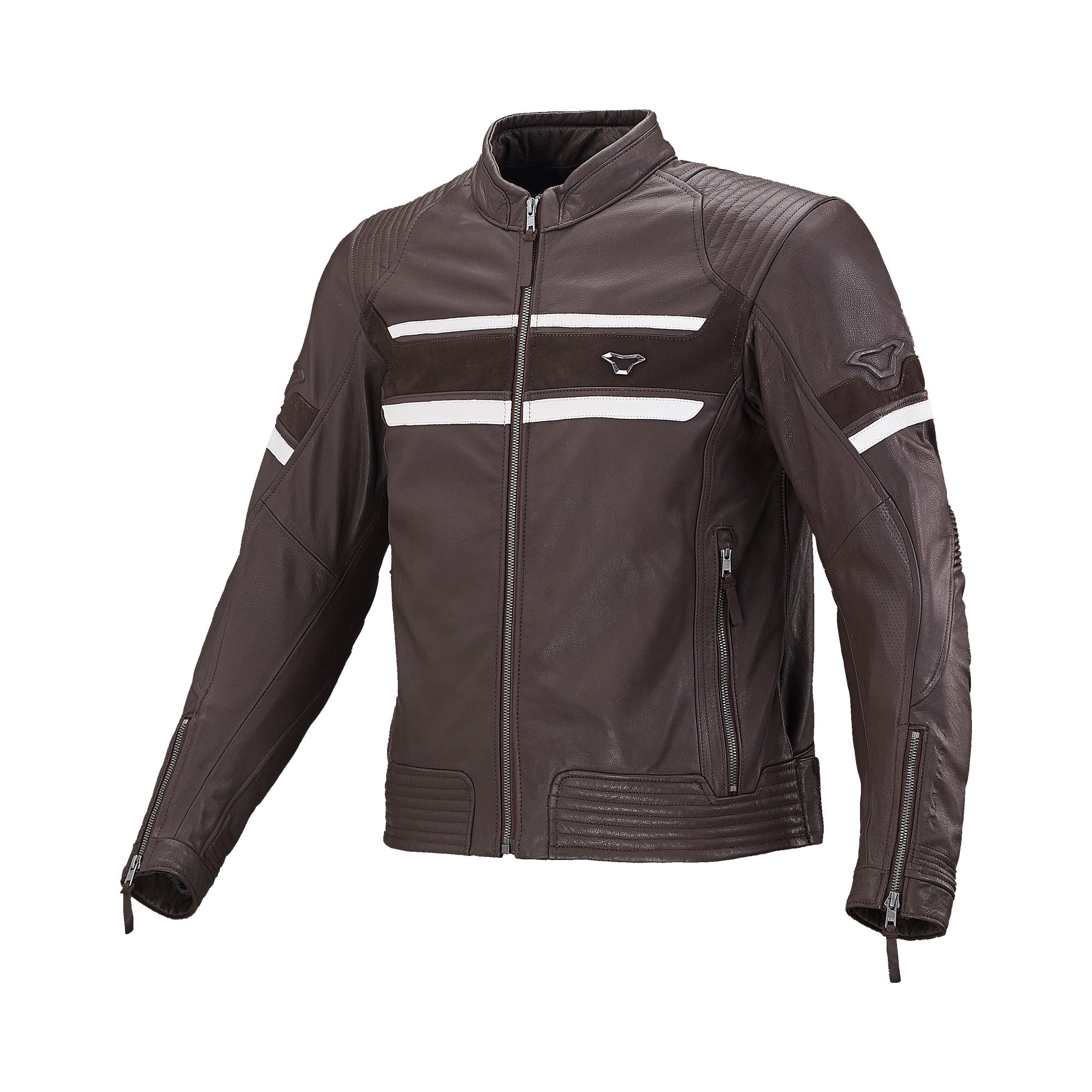MACNA RENDUM Motorradjacke Leder Retro